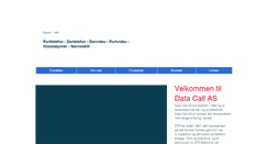 Desktop Screenshot of datacall.no